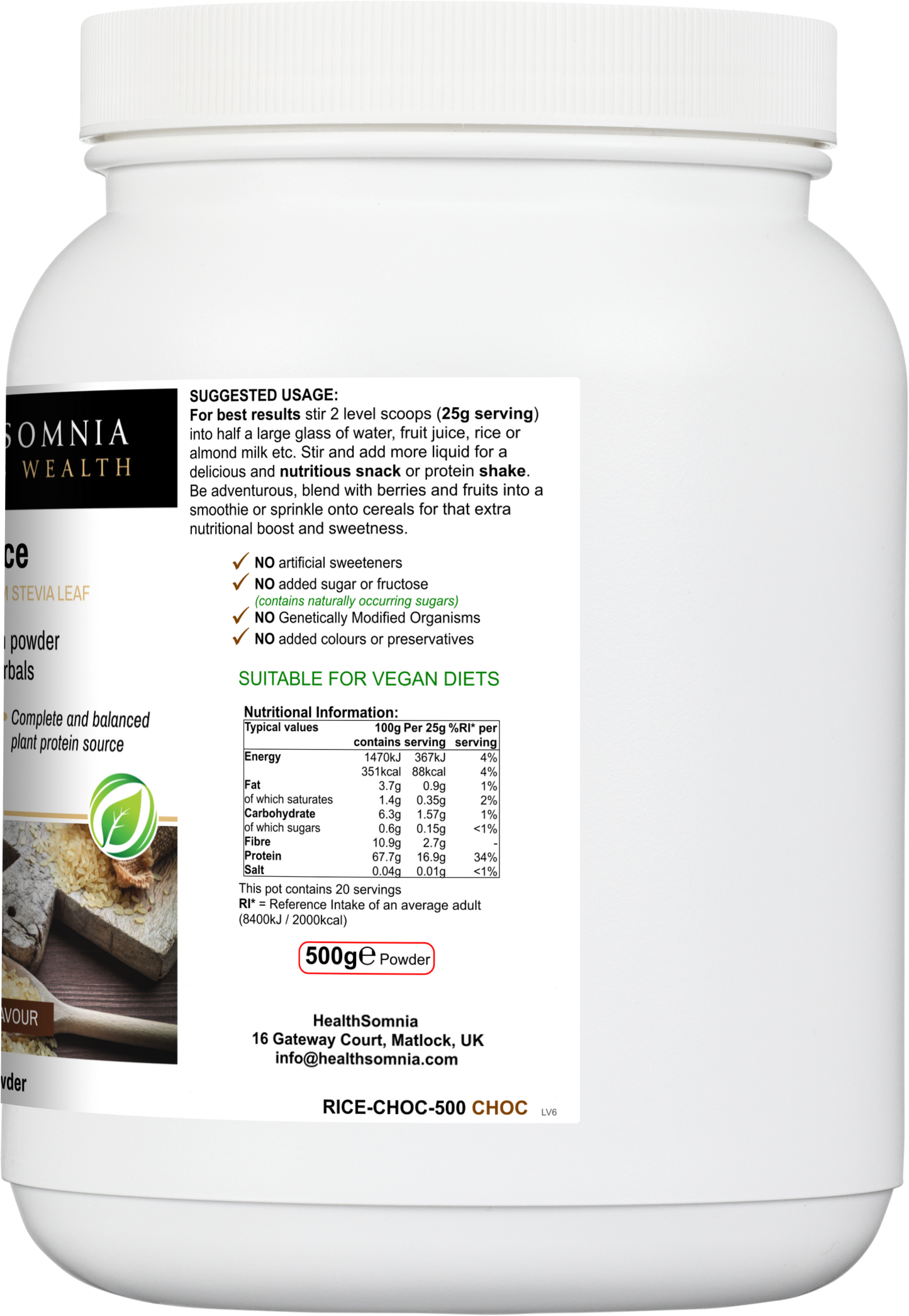 NutriRice - Rice Protein Powder