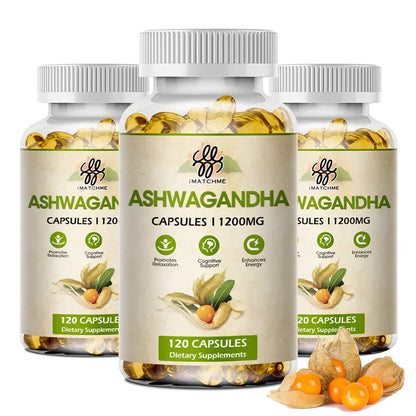 Ashwagandha 1200mg - Vegan, Non-GMO, Gluten Free, Ashwagandha Root